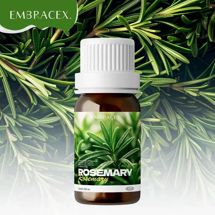 Huile de romarin naturelle 10 ml, aromathérapie végétale pour massage, soins de la peau, soins capil