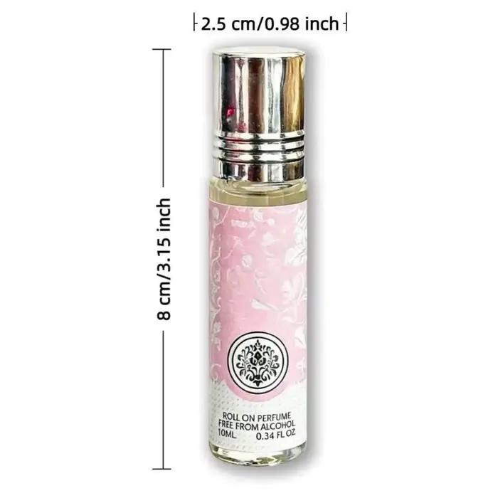 Huile Essentielle Corporelle Roll-On Dopamine pour Femme, Huile de Parfum Portable 0,34 once, Forme