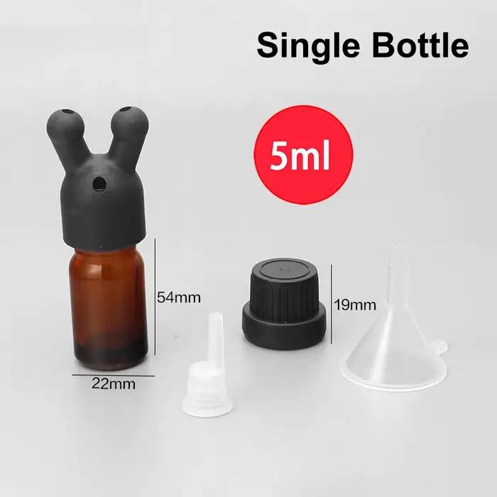 Bouteille d'inhalateur d'huile essentielle et d'arôme étanche, Mini bouteille distributrice d'huile