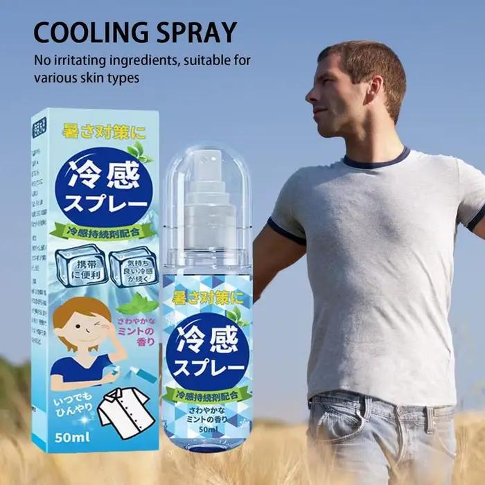 Brume rafraîchissante à la menthe poivrée, spray rafraîchissant, tenue longue durée, été