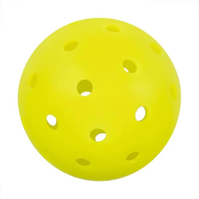 Balles de pickleball de compétition à 40 trous, en PE rotomoulé, rebond stable, résistantes aux fiss