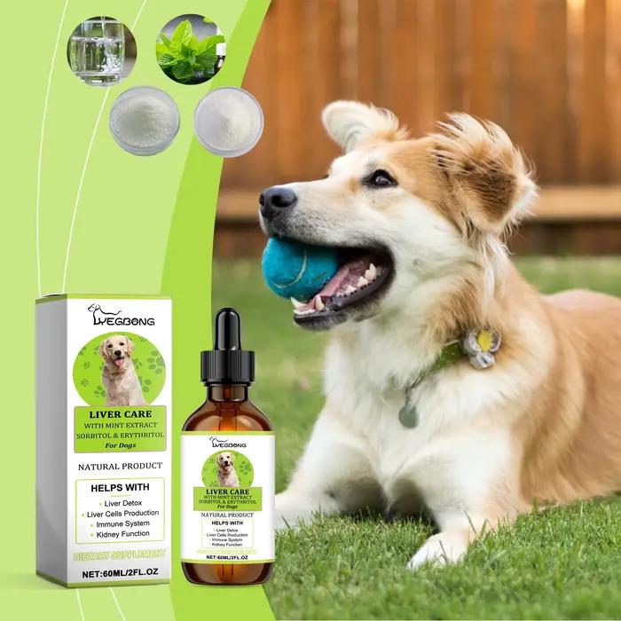 Gouttes de soin pour améliorer le métabolisme des cellules du foie, 60ml, pour chiens, augmente la n