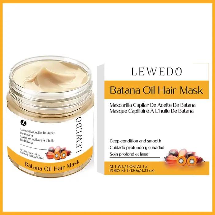 Après-shampoing à l'huile de Batana biologique pour cheveux secs et crépus, masque nourrissant et li