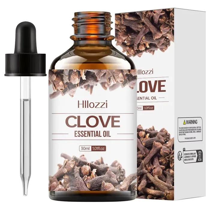 L'huile essentielle de clou de girofle a un arôme pongent et attrayant. Il peut réapprovisionner l'h