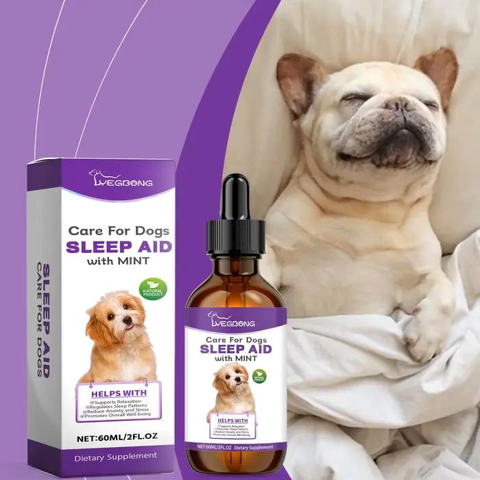Complément alimentaire YEGBONG Sleep Aid à la menthe pour chiens : réduit l'anxiété et le stress, am
