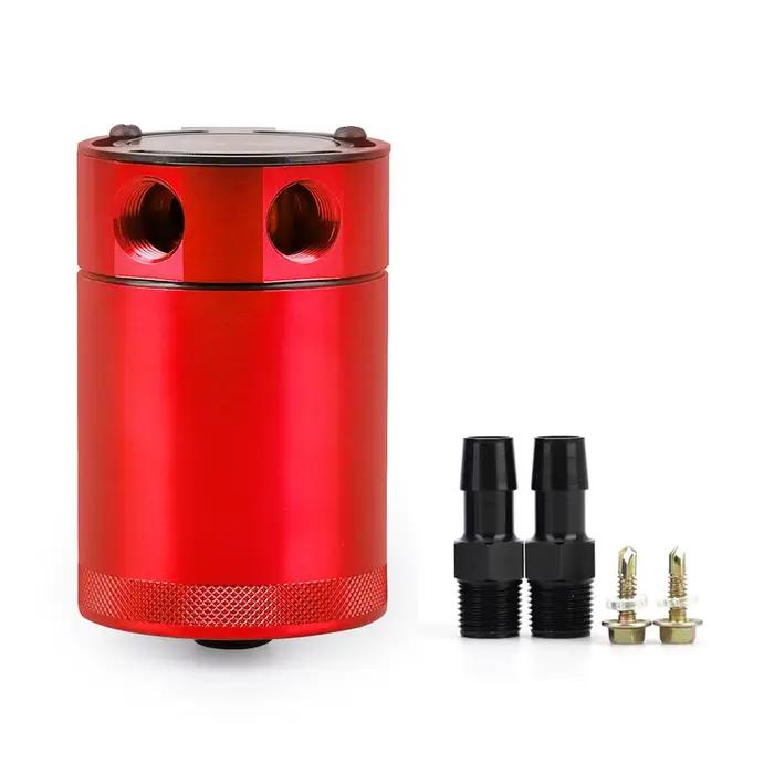 Réservoir d'huile en aluminium à 2 ports avec déflecteurs, 300 ml, séparateur d'huile usagée, pot de