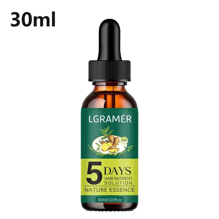 Gingembre plante naturelle soin des cheveux huile essentielle liquide de croissance des cheveux Anti