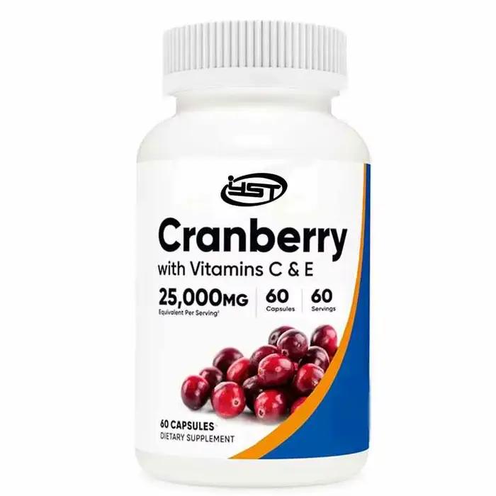 Extrait de canneberge (milligrammes) (capsules végétariennes) Contient de la vitamine C et de la vit