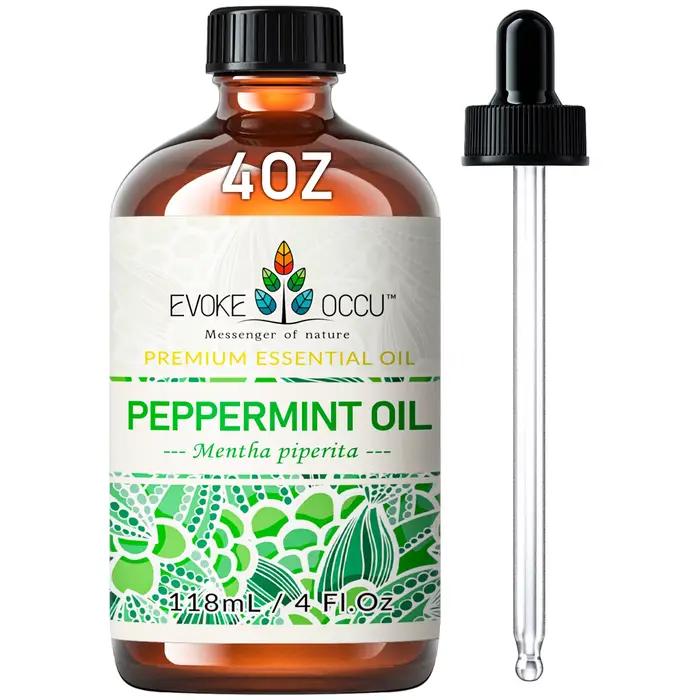 Huiles essentielles de menthe poivrée EVOKE OCCU, 118 ml/4 fl.oz. Huile végétale de qualité supérieu