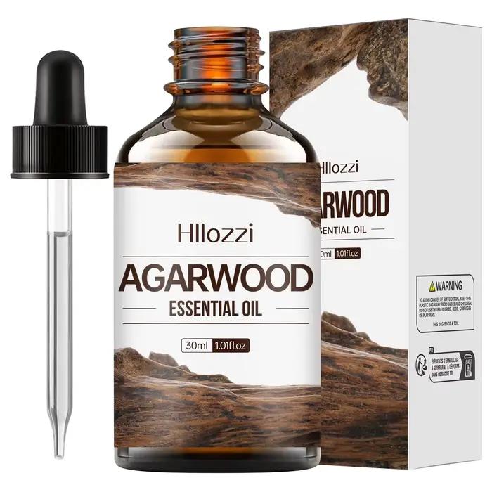 Huile essentielle de bois d'agar 30ml, huile essentielle pure riche en saveur, aromathérapie, humidi
