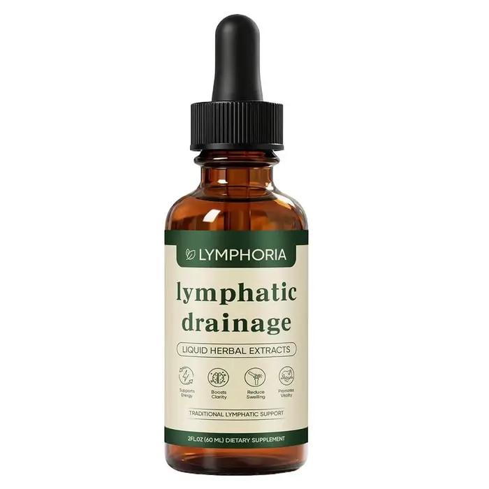 Complément alimentaire naturel à base de plantes 60 ml, liquide de drainage lymphatique, soutient la