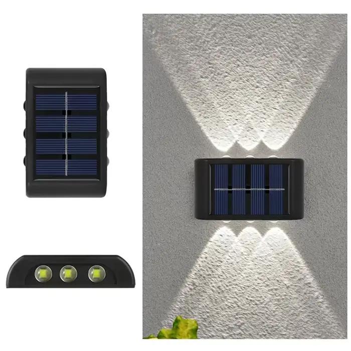 Lampe murale solaire LED extérieure étanche, allumage automatique du crépuscule à l'aube, pour clôtu