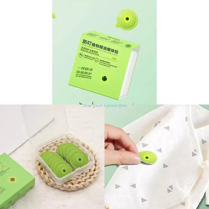 Patchs perles d'huile essentielle anti-moustiques E74E, sans danger pour les enfants les adultes, pa