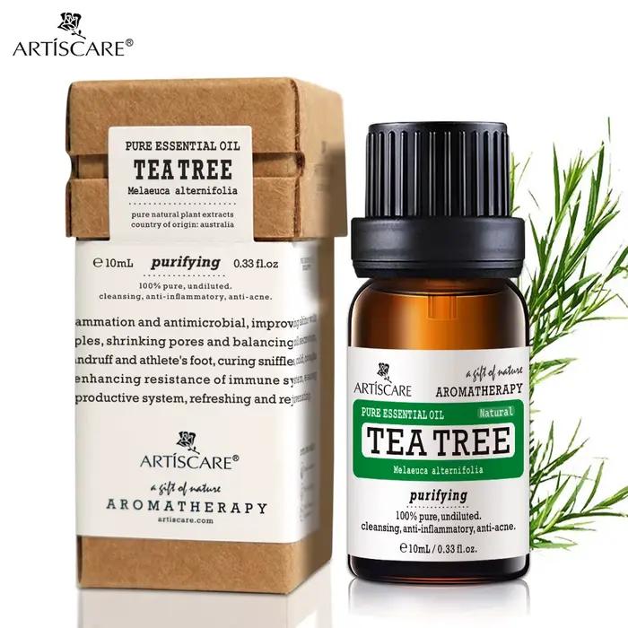 ARTISCARE huile essentielle d'arbre à thé pur 10mL points noirs huile de massage contrôle de l'huile