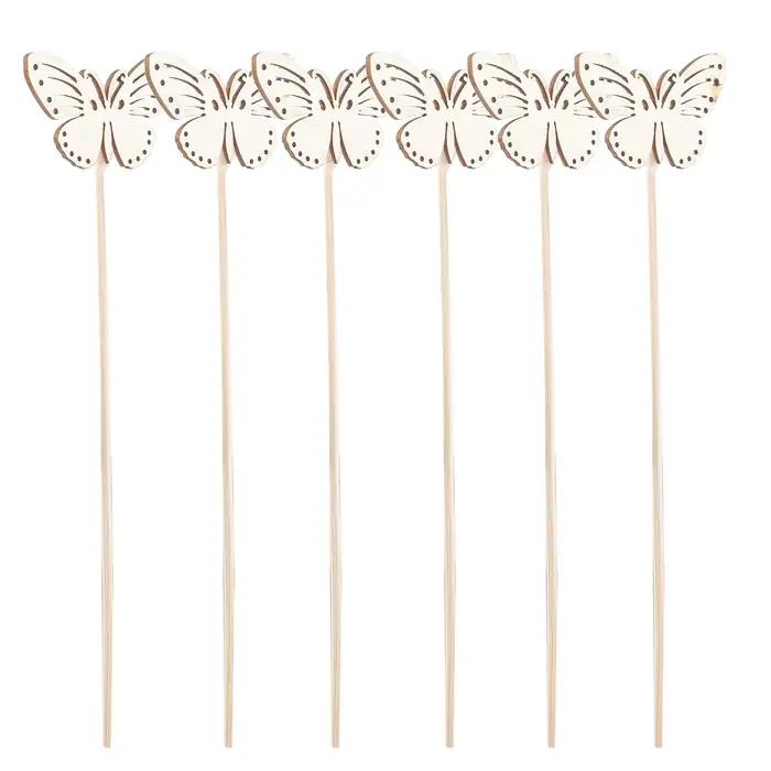 Bâtonnets diffuseurs en bois robustes en forme de papillon, 10 pièces, bâtonnets diffuseurs d'aromat