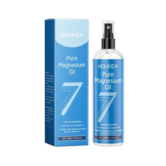Huile de magnésium pure en spray, apaisante, relaxante, réparatrice des muscles et des articulations