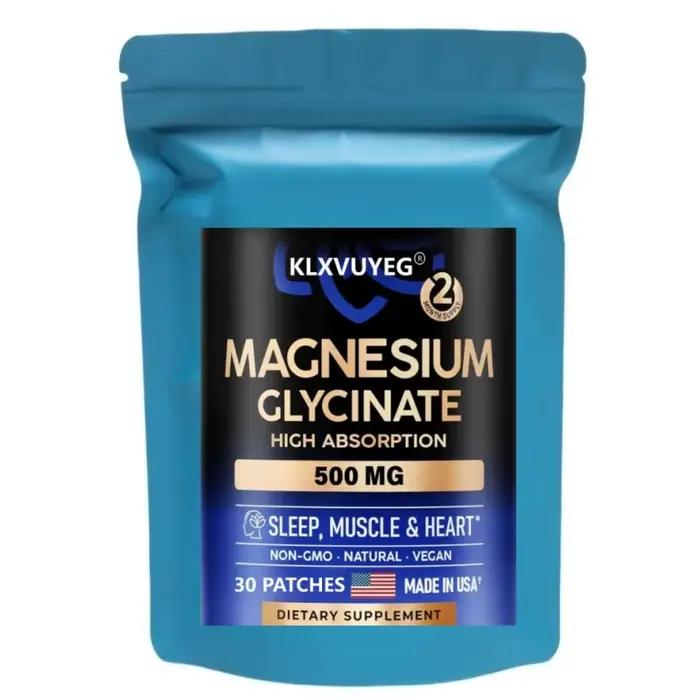 Glycinate de magnésium 500 mg - Complément avec Vitamine D3 et B6 - Chélaté - Favorise un sommeil ré