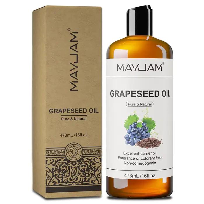 MAYJAM 473 ml/16 fl.oz huile de transport naturelle Pure pour le corps Massage du visage ricin légum