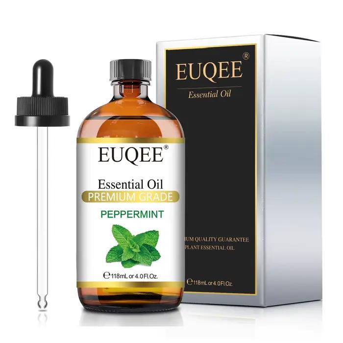 Huile essentielle EUQEE 118 ml pour diffuseur d'humidificateur, chatnip, gardénia, nard, hinoki, ver