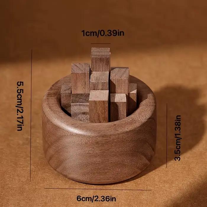 Diffuseur d'aromathérapie créatif en bois avec conteneur d'huiles essentielles, distributeur de bâto