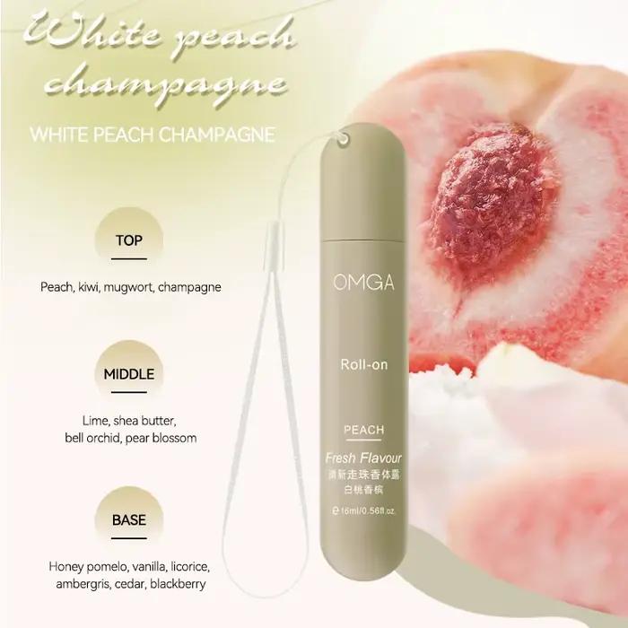 Ensemble de 3 parfums portables en roll-on 16 ml, parfum corporel frais pour femmes, format voyage,