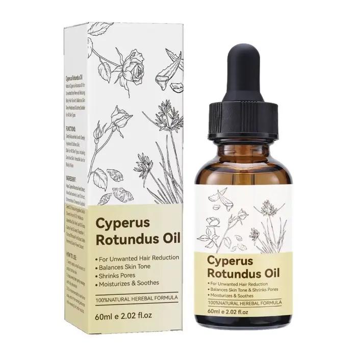 Huile de Cyperus Rotundus 100% pure et naturelle pour l'épilation, réduit la repousse des poils indé