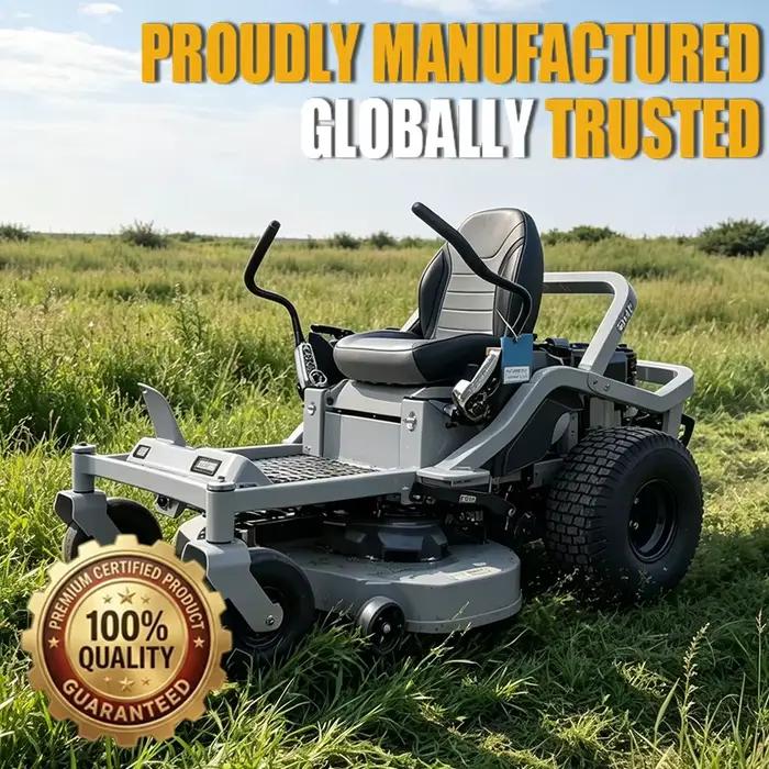 Tracteur tondeuse tout-terrain 4x4 avec plateau de 60 pouces pour les pâturages des chevaux, tracteu