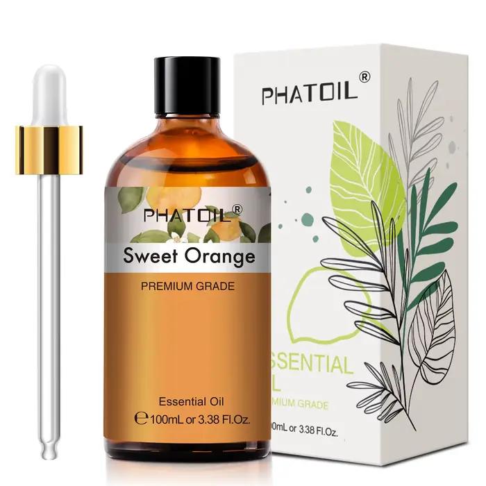 PHATOIL 100ml huile essentielle d'orange douce pour diffuseur aromathérapie huiles essentielles de p