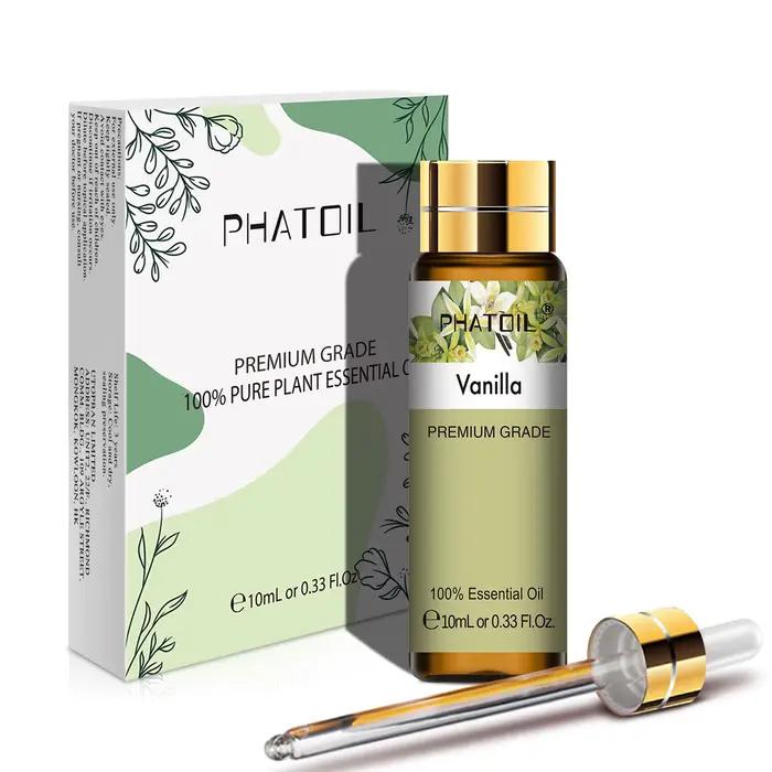PHATOIL 10ML Rose vanille Neroli menthe verte huiles essentielles naturelles pures diffuseur Massage