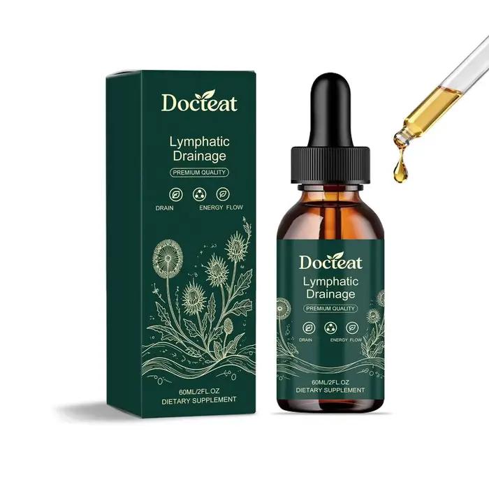 Docteat 60ml Gouttes de drainage lymphatique 1/3/5PCS Formule à base de plantes naturelles Nettoyage