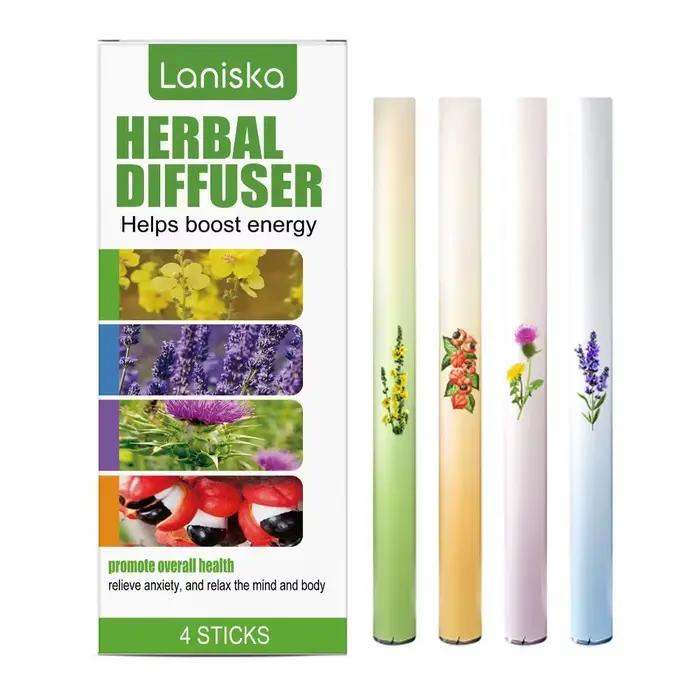 Bâton d'arôme à base de plantes Portable avec parfum de menthe de thym de camomille parfum revigoran