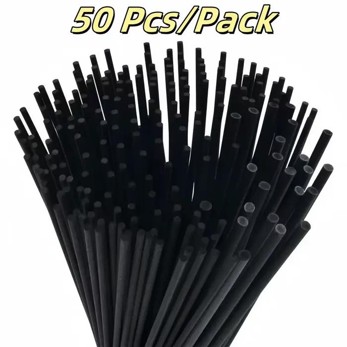 Bâtons de diffuseur 3mm x 20cm, recharge de parfum, bâtons de diffuseur épais en Fiber noire pour hu
