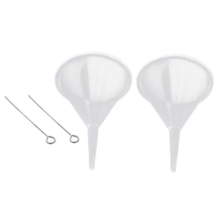 Petite huile liquide pour cuisines domestiques, entonnoirs en plastique, 1 paire