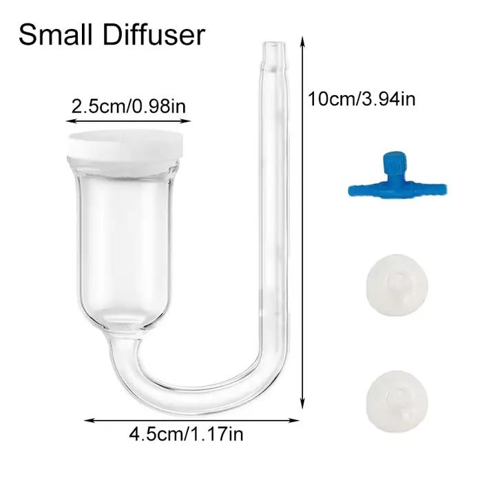 Diffuseur de CO2 pour réacteur de bulles d'aquarium, système de CO2, atomiseur pour Aquarium, plante