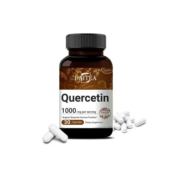 Quercetin Complément Alimentaire Bioflavonoïde 1000 Mg Fonction Immune, Cardiovasculaire, Antioxydan