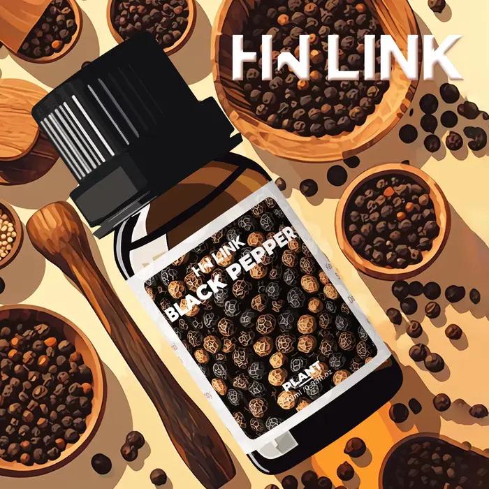 Huiles essentielles de poivre noir 100% pures pour aromathérapie, huile de poivre noir pour soins ca