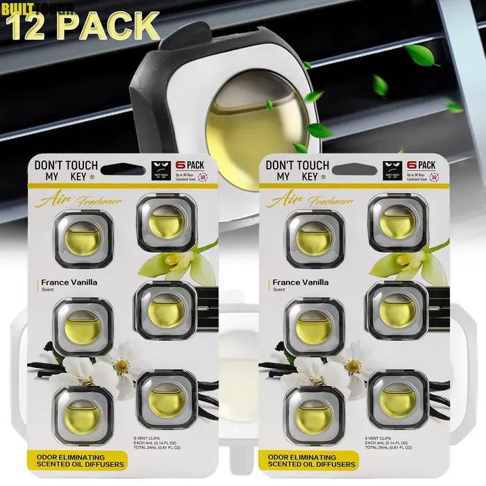 Diffuseur d'huiles essentielles pour climatiseur France Vanilla 12X, clip pour grille d'aération, dé