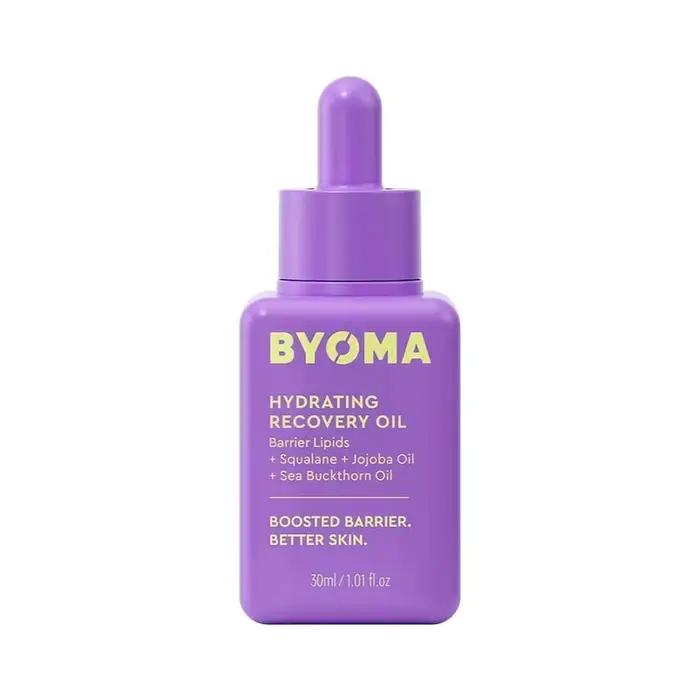 Huile de réparation de la barrière hydratante BYOMA - 50% d'hydratation - Huile faciale antioxydante
