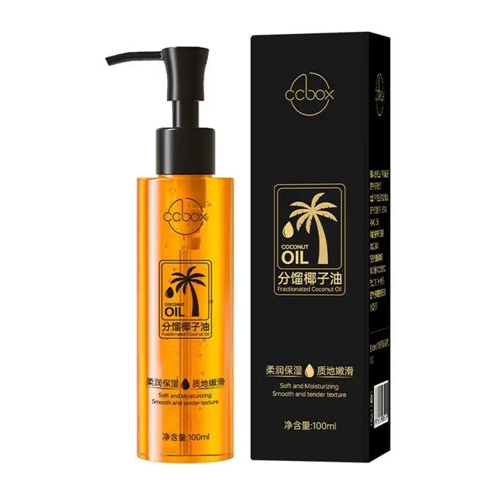 Huile de noix de coco distillée huile essentielle de soin du visage et du corps huile de noix de coc