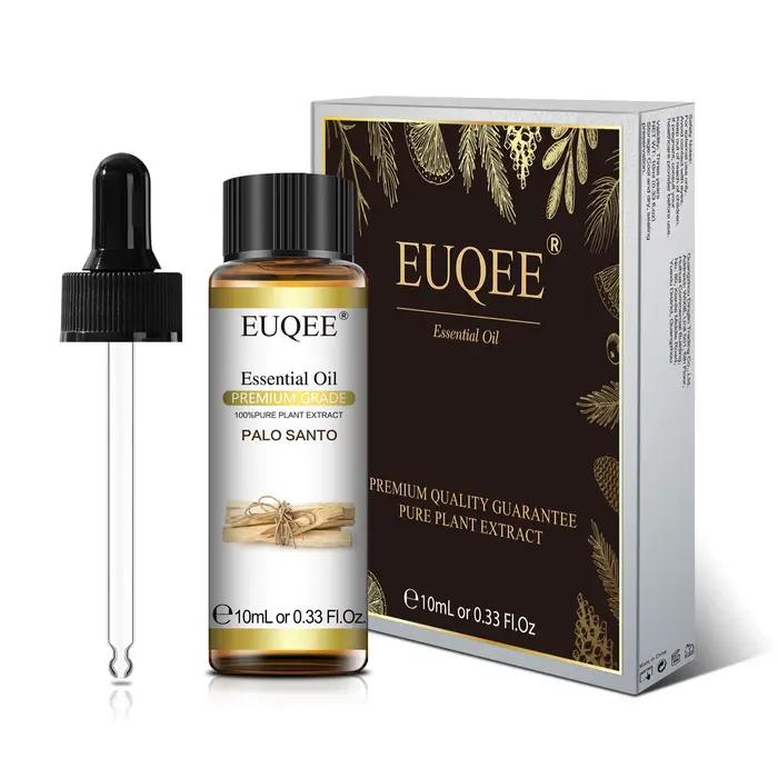 EUQEE 10ml huile essentielle végétale Palo Santo avec compte-gouttes bleu Tansy Cardamome hiver vert