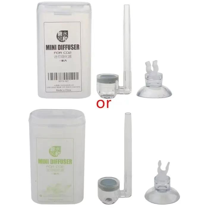 Diffuseur à bulles en forme de U pour Mini Aquarium, 1 ensemble, système de CO2, Tube arcylique avec