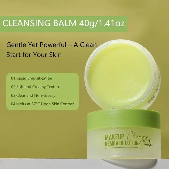 Crème démaquillante qui nettoie en profondeur le visage, les yeux et les lèvres avec une huile démaq