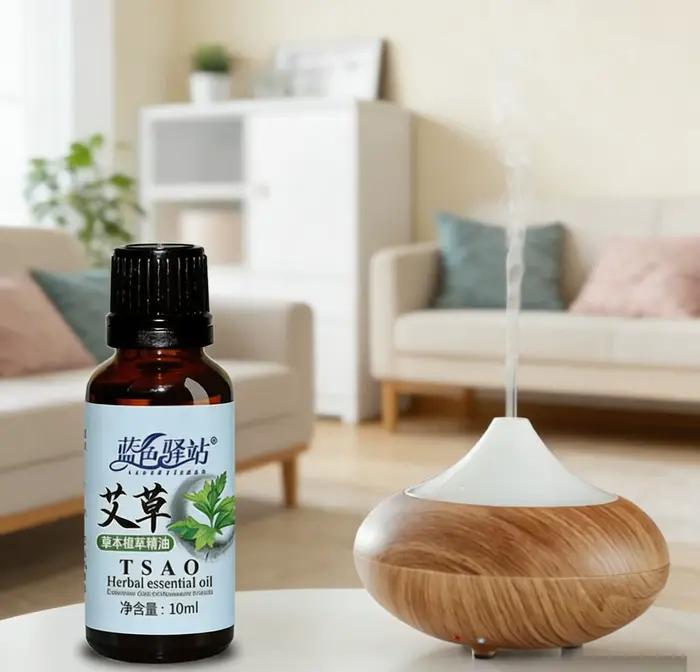 Huile Essentielle d'Armoise 10ml – Huile Naturelle Pure à 100%, Arôme Camphréen Frais, Bouteille en