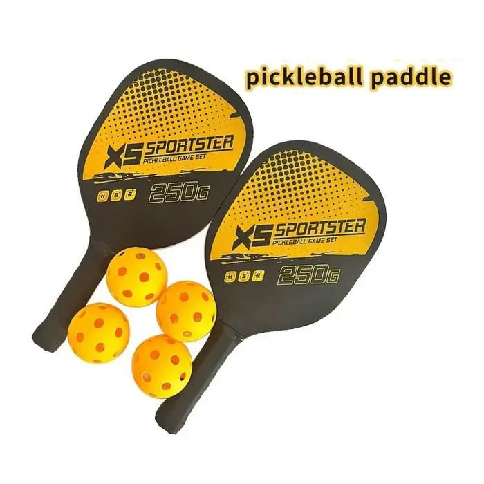 Pagaie de Pickleball, Sports d'entraînement en plein air, ensemble de raquettes de Tennis pour enfants et adultes, accessoires de sport ultra légers 