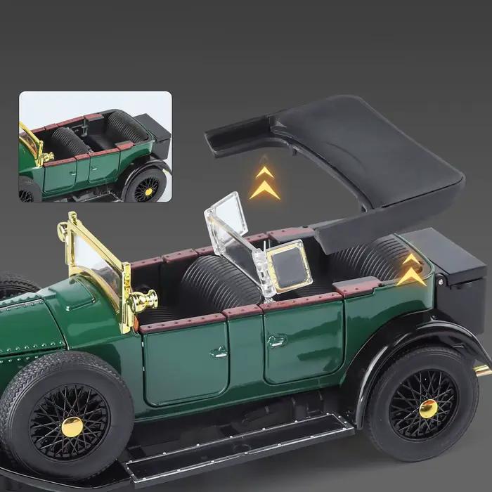 1:24 Rolls Royce Phantom I 1925 De Luxe Classique Rétro Berline En Alliage moulé Sous pression Modèle De Voiture Accueil À La Mode Jouets Ornements Cadeau D'anniversaire