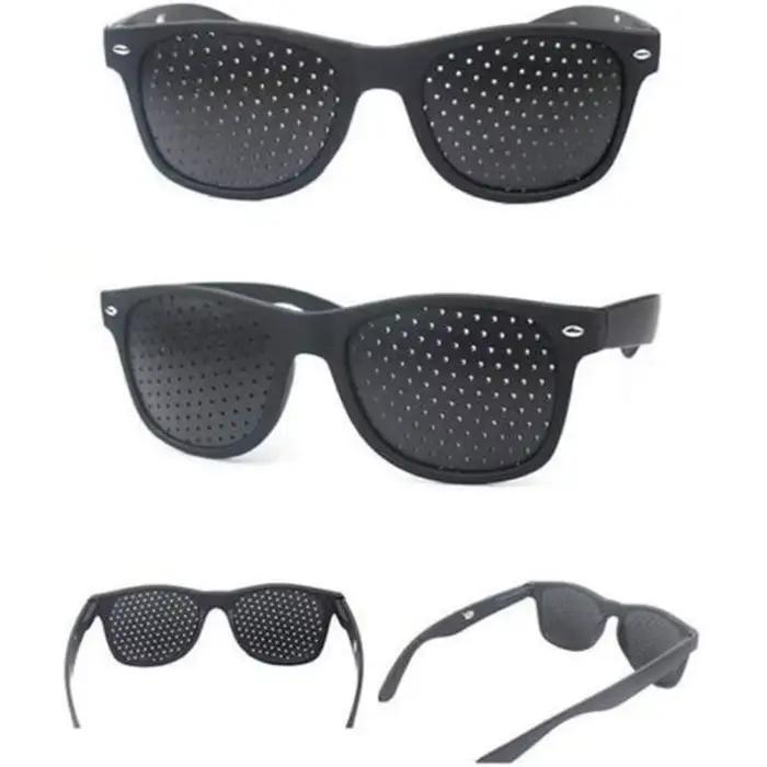 Lunettes de correction de la vue - Lunettes à trous sténopés, protection oculaire anti-fatigue, soin améliorant la vue, lunettes d'exercice