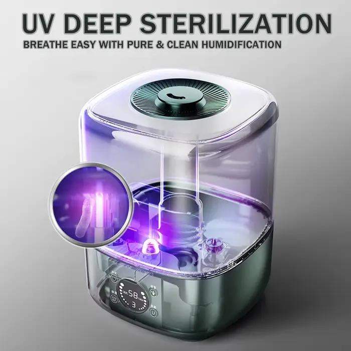 Humidificateur ultrasonique de grande capacité 5L avec diffuseur d'huiles essentielles