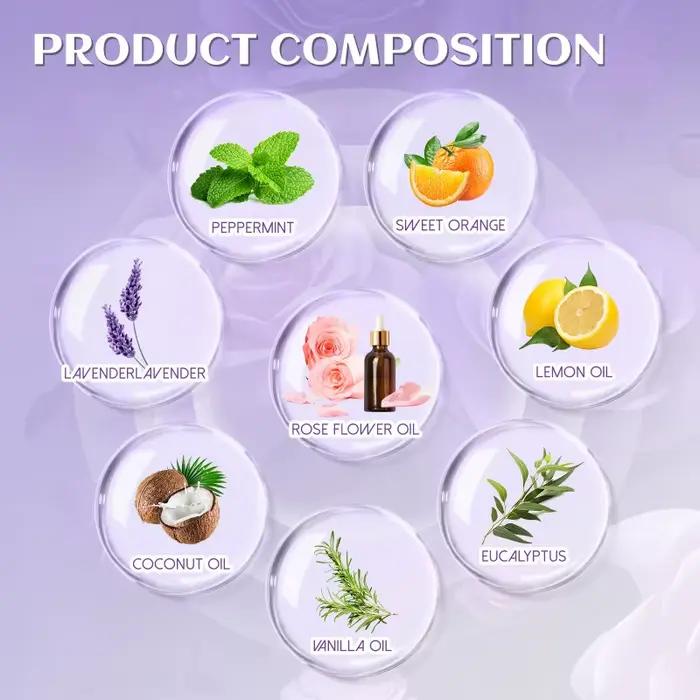 30g * 8 comprimés de sel de bain aux huiles essentielles d'aromathérapie