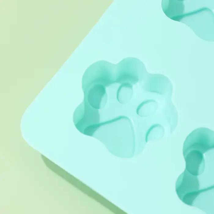 Moule de cuisson en Silicone pour chien, chat, patte d'animal de compagnie, imprimé, réutilisable, fait maison, friandises pour chiens, bonbons, biscuits, gelée, glaçon, chocolat, DIY