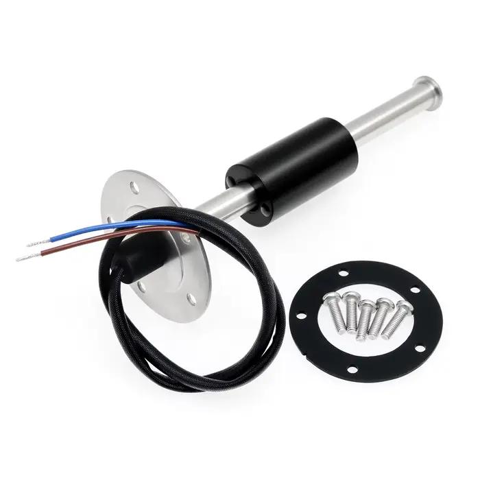Jauge de niveau de carburant double MAIMEIMI avec alarme lumineuse LED verte numérique 52MM, capteur de niveau de carburant 0-190ohm 100-550MM pour bateau